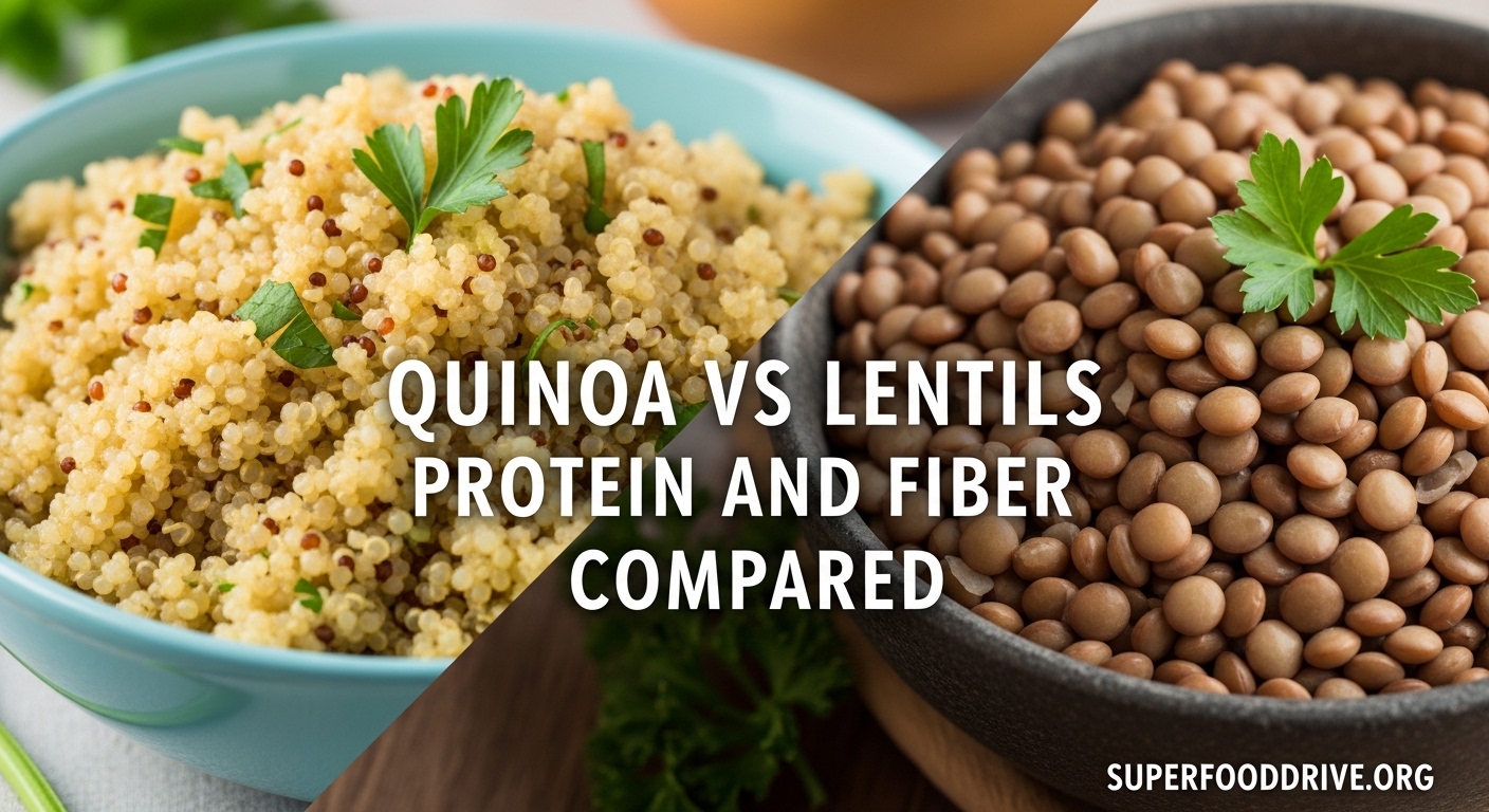 Quinoa vs Lentils Protein and Fiber Compared
