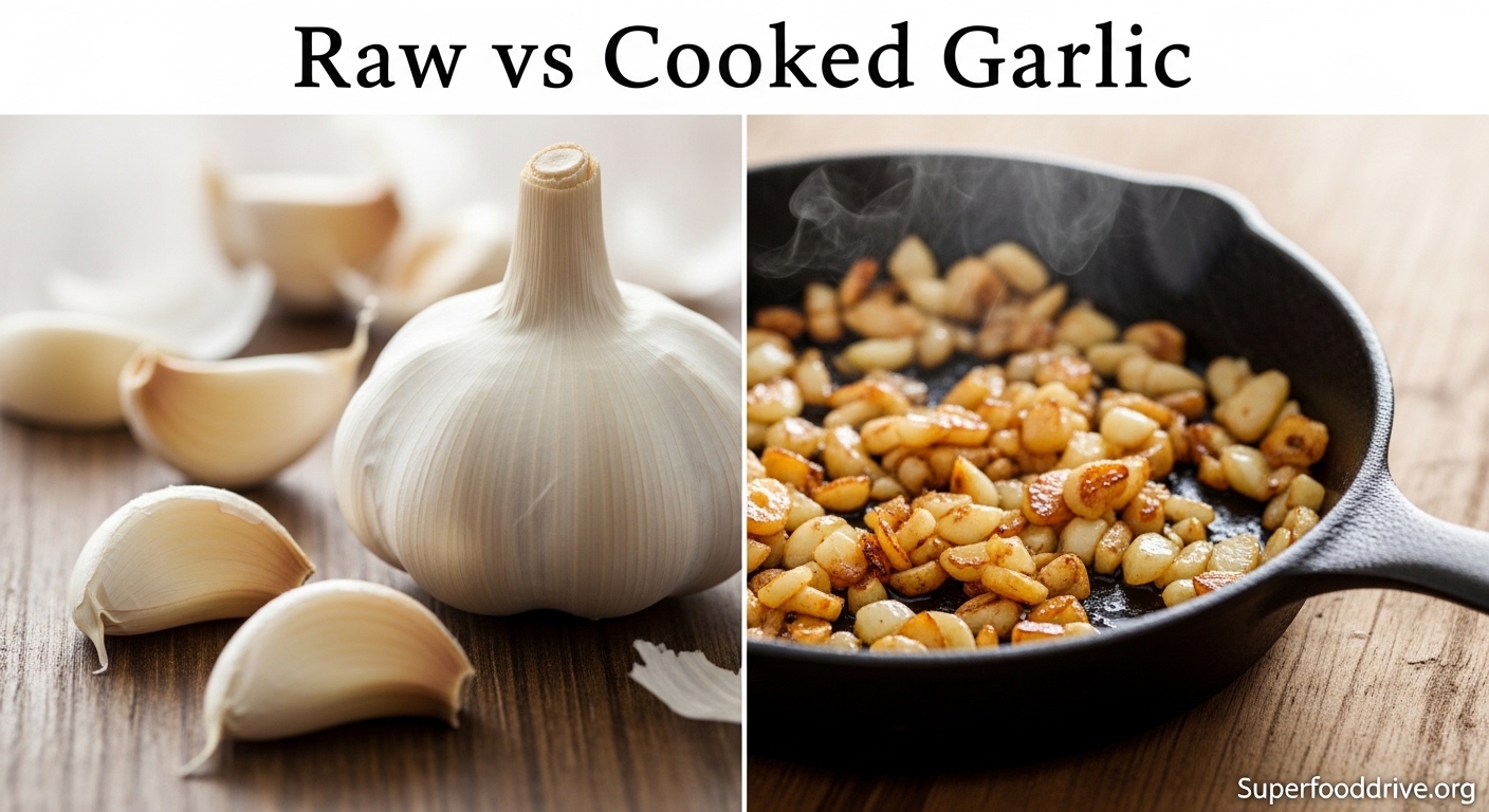 Raw vs Cooked Garlic