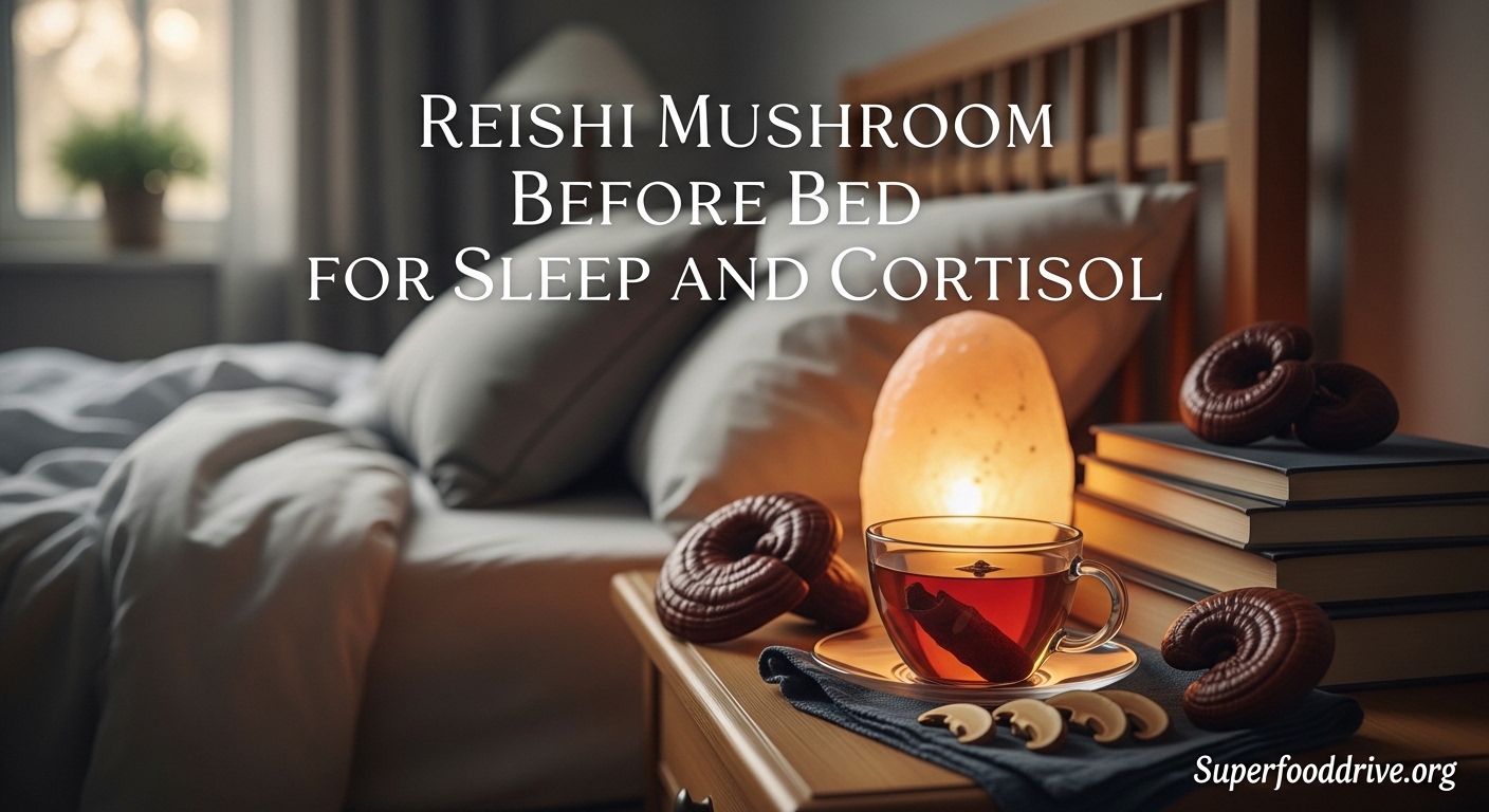 Reishi Mushroom Before Bed for Sleep and Cortisol