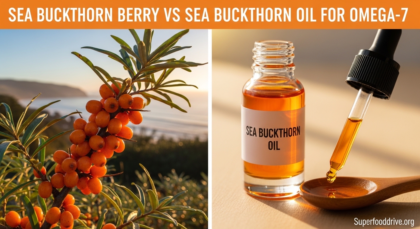 Sea Buckthorn Berry vs Sea Buckthorn Oil for Omega-7