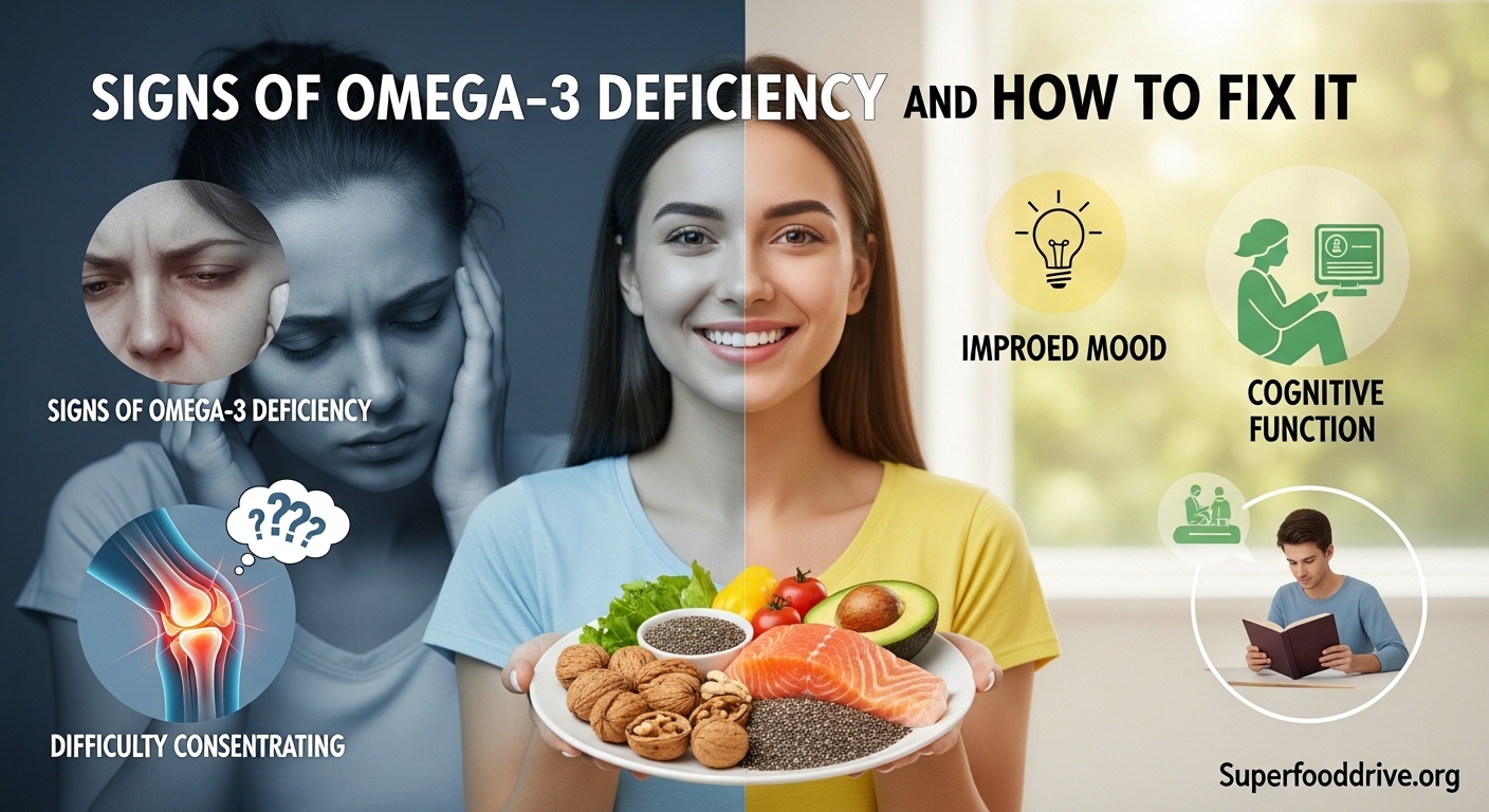 Signs of Omega-3 Deficiency and How to Fix It