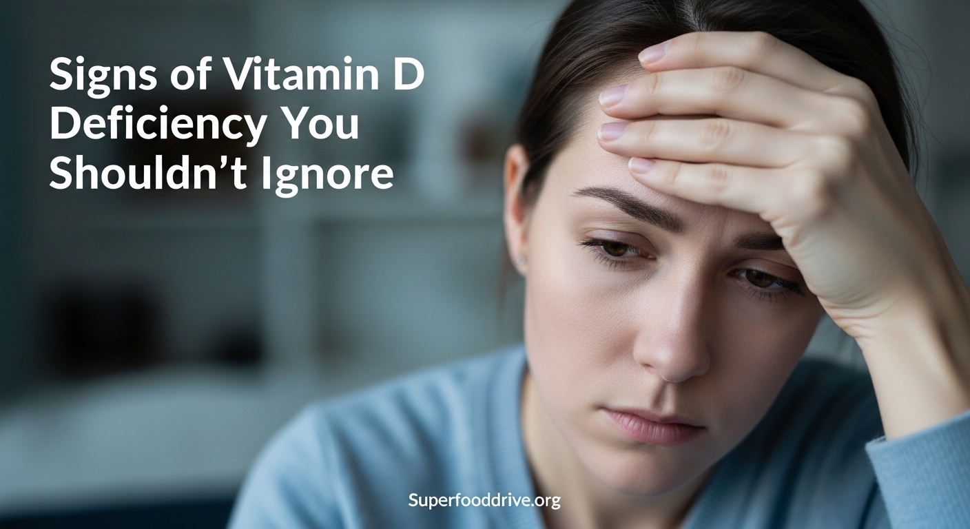 Signs of Vitamin D Deficiency You Shouldn't Ignore