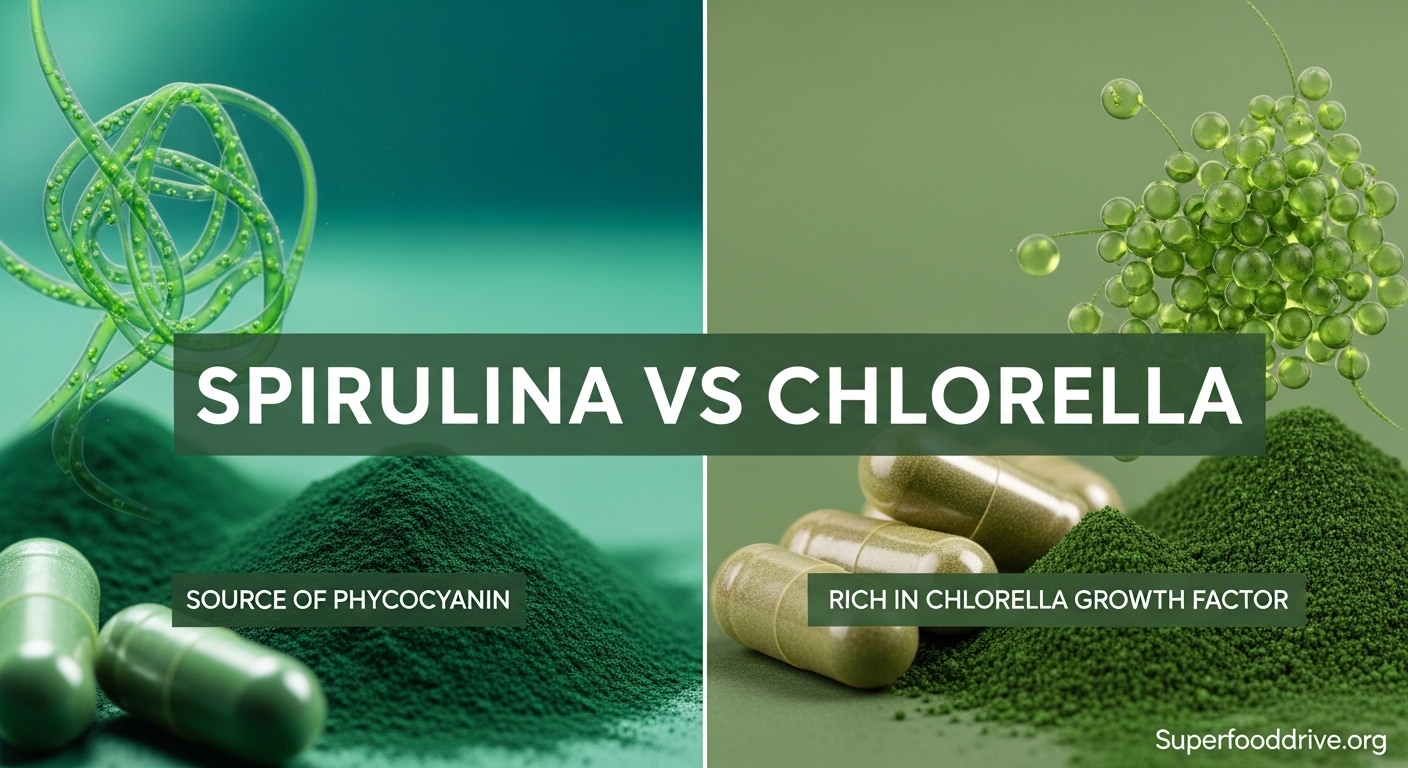 Spirulina vs Chlorella