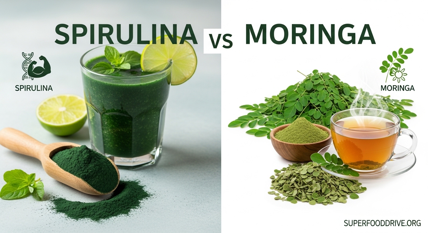 Spirulina vs Moringa