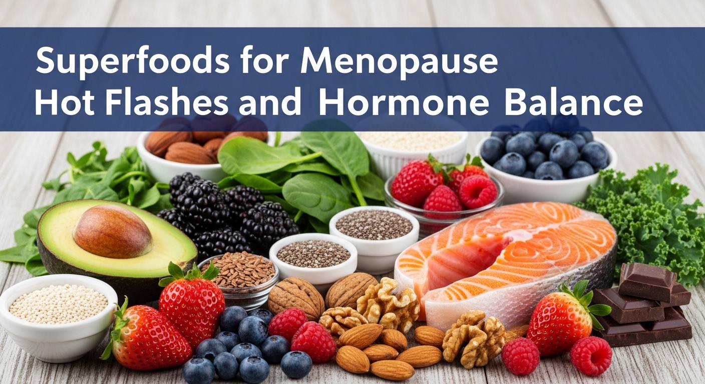 Superfoods for Menopause Hot Flashes and Hormone Balance
