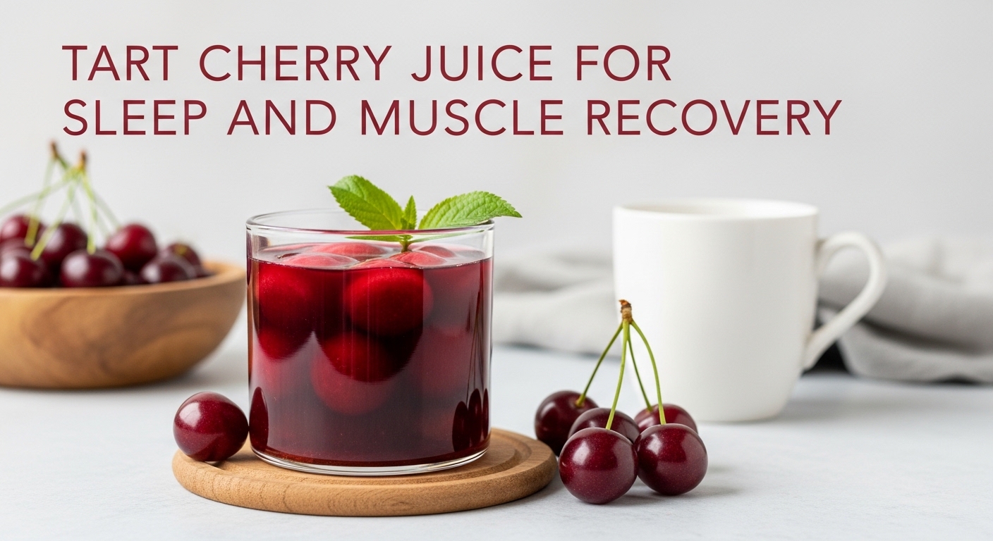 Tart Cherry Juice for Sleep and Muscle Recovery