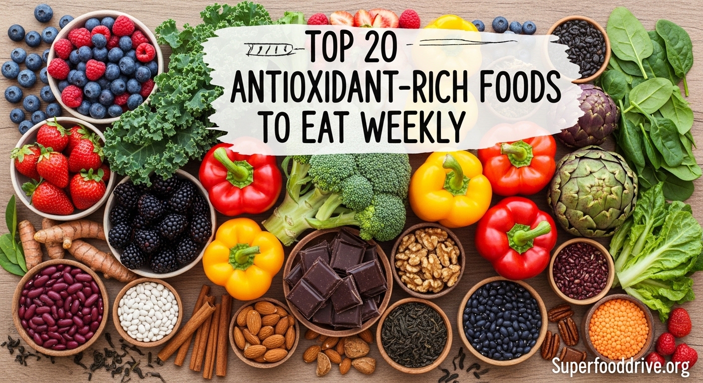 Top 20 Antioxidant-Rich Foods to Eat Weekly