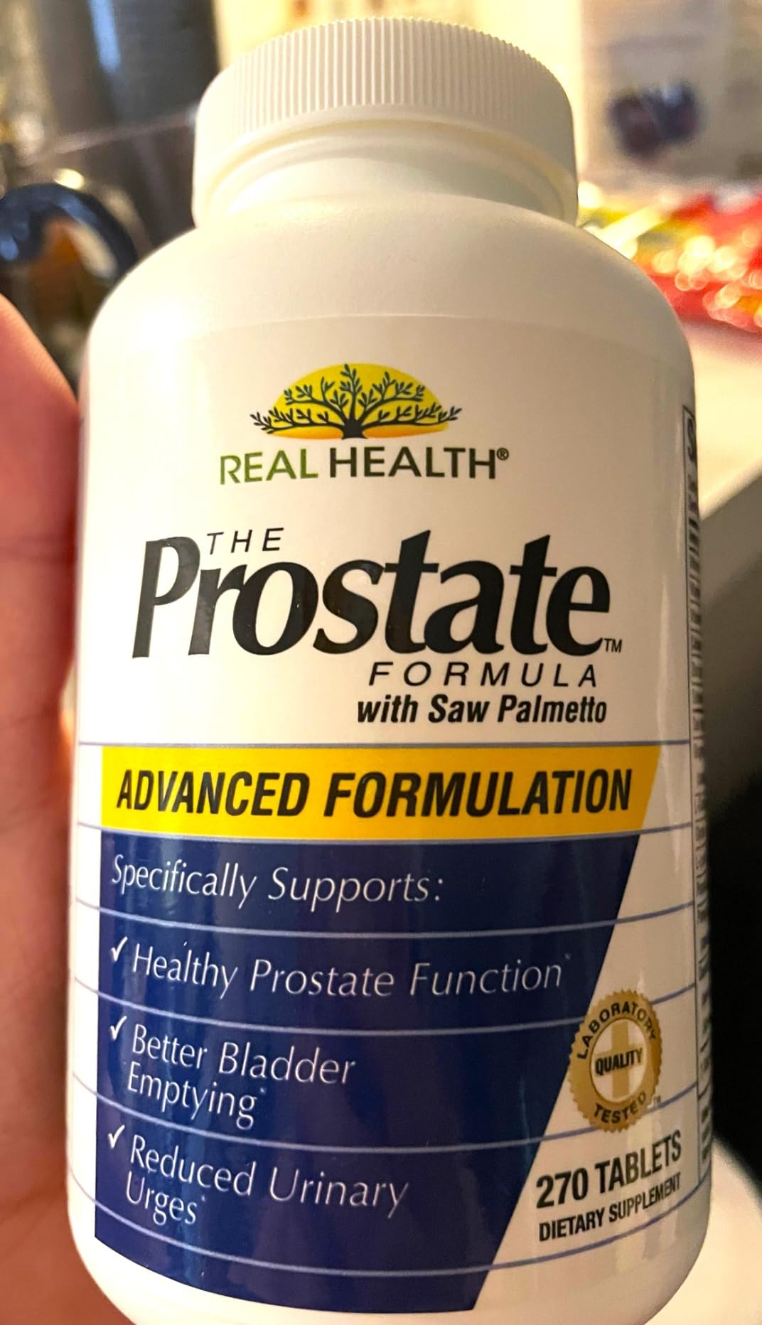 Real Health The Prostate Formula - Advanced Prostate Health Supplements for Men, Saw Palmetto Formula for Healthy Bladder and Urinary Support, with Pomegranate, Zinc, & Pumpkin Seed - 270 Count customer photo 2