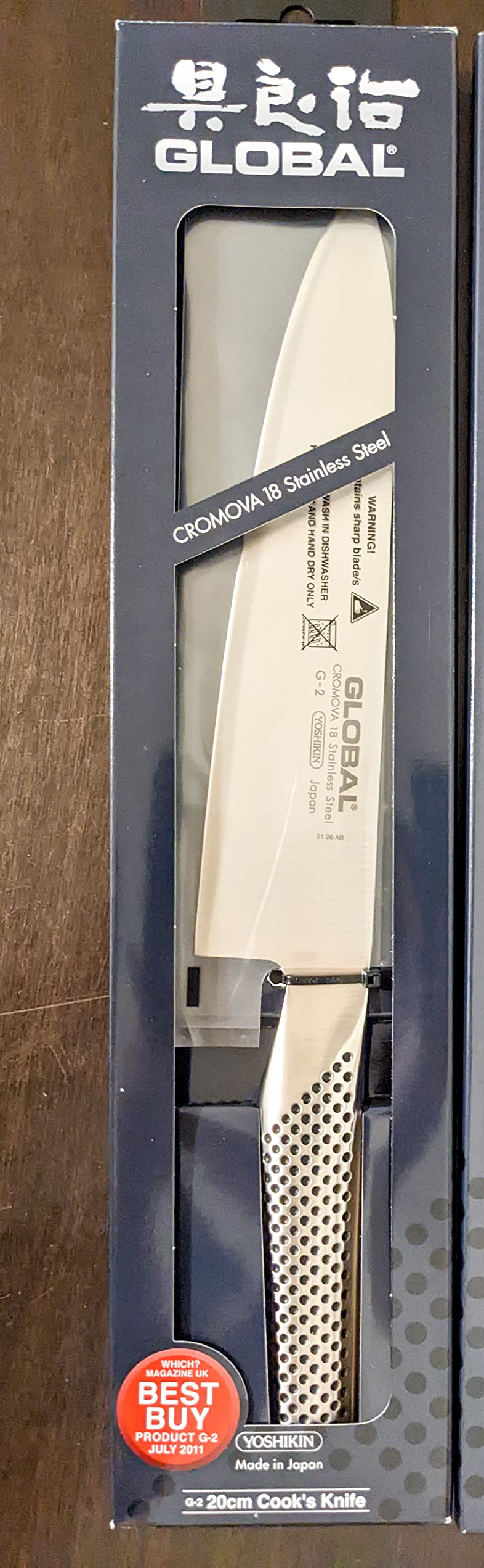 Global - 8 inch, 20cm Chef's Knife, Silver customer photo 1