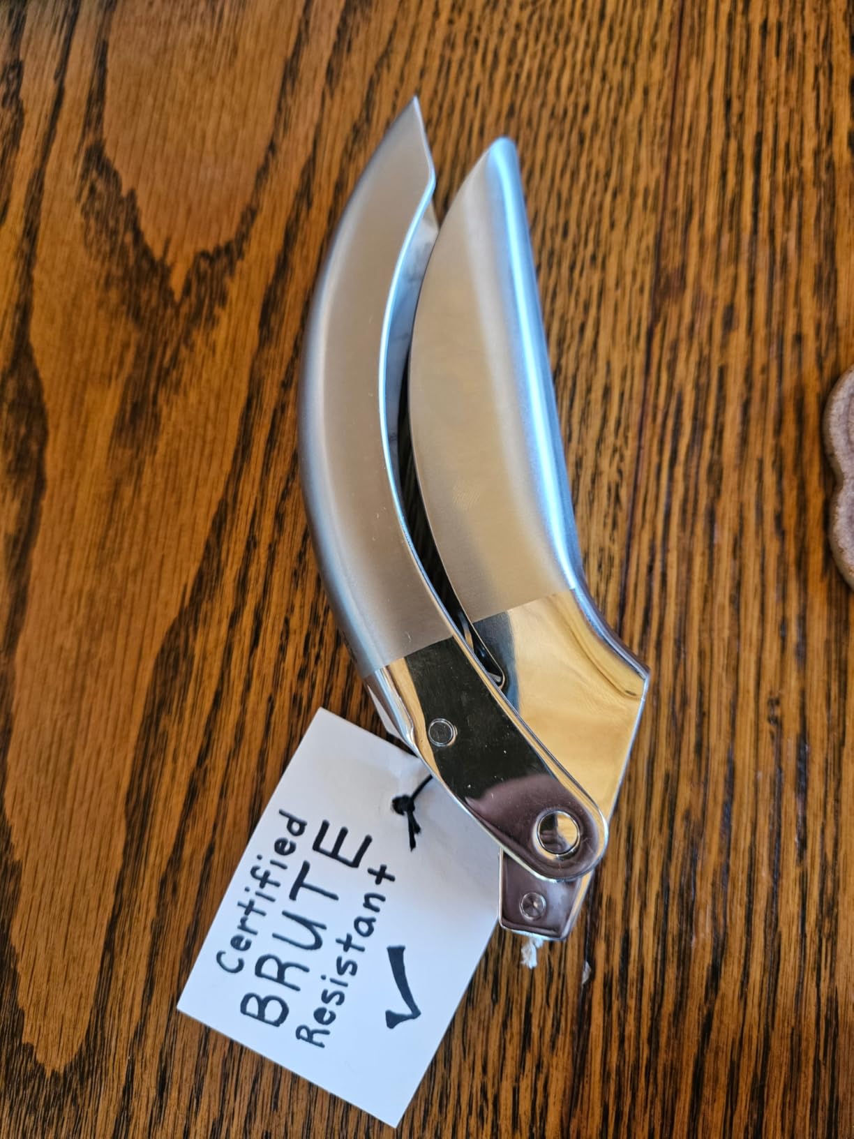 Kuhn Rikon Epicurean Garlic Press, Stainless Steel, 6.5 x 1 x 1.5 inches, Silver customer photo 1