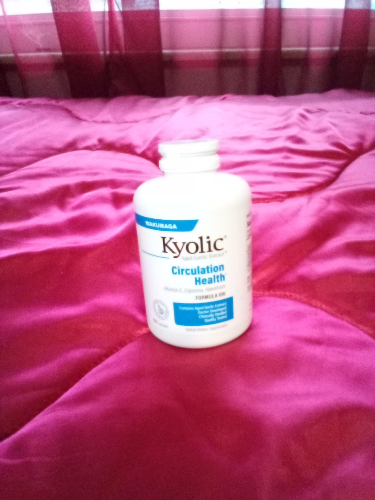 Kyolic Aged Garlic Extract Formula 106 - Circulation Health Support - Cardiovascular & Circulation Supplement - Non-GMO - 100 Capsules (50 Servings) customer photo 1