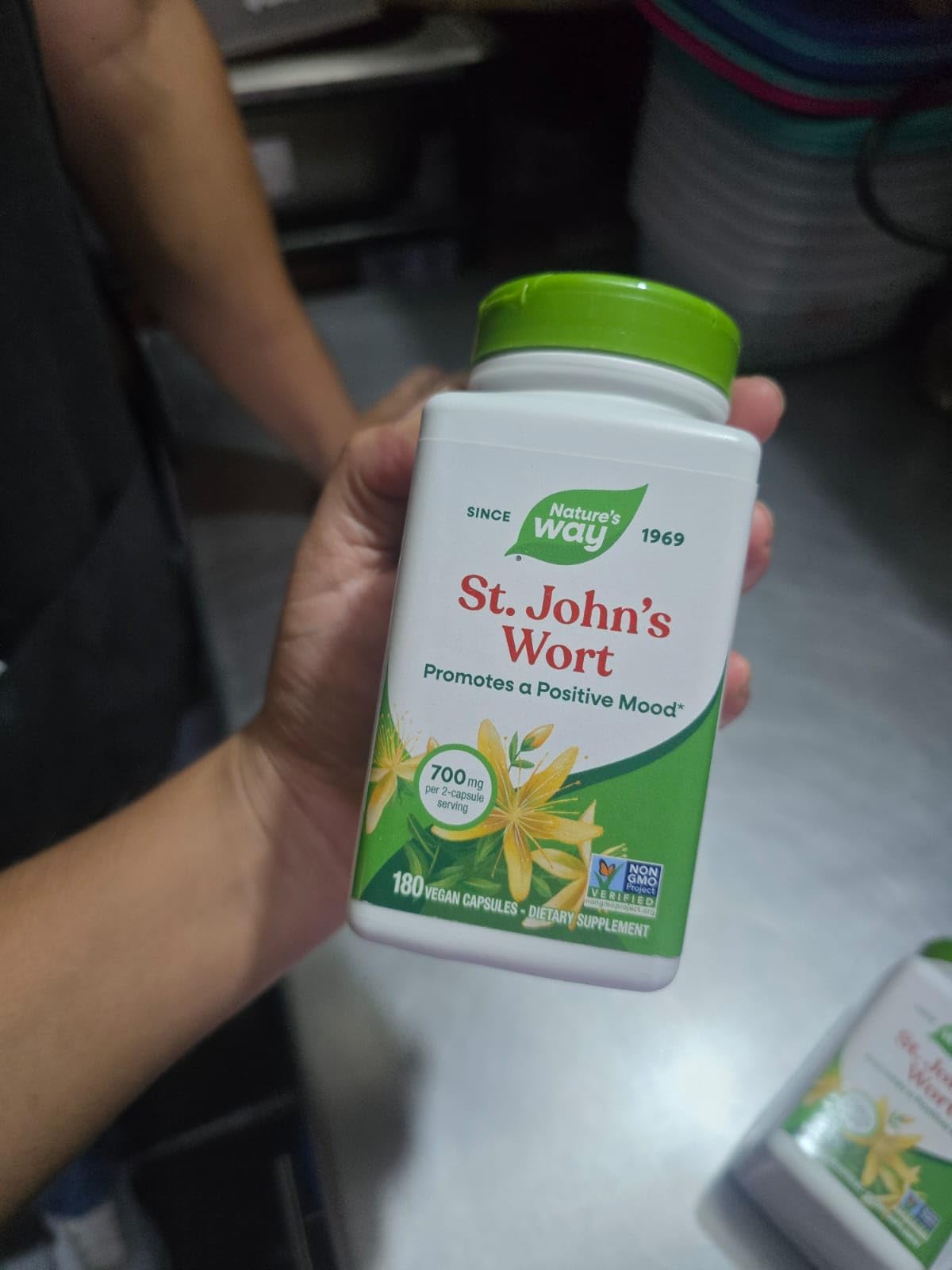 Nature's Way St. John's Wort Capsules, Herbal Supplement Promotes a Positive Outlook, 700 mg per 2-Capsule Serving, Non-GMO Project Verified, Vegan, 180 Capsules customer photo 1