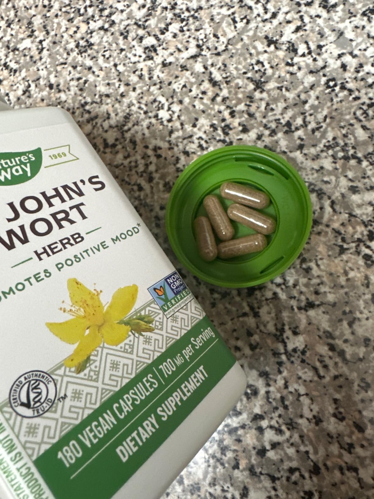 Nature's Way St. John's Wort Capsules, Herbal Supplement Promotes a Positive Outlook, 700 mg per 2-Capsule Serving, Non-GMO Project Verified, Vegan, 180 Capsules customer photo 2