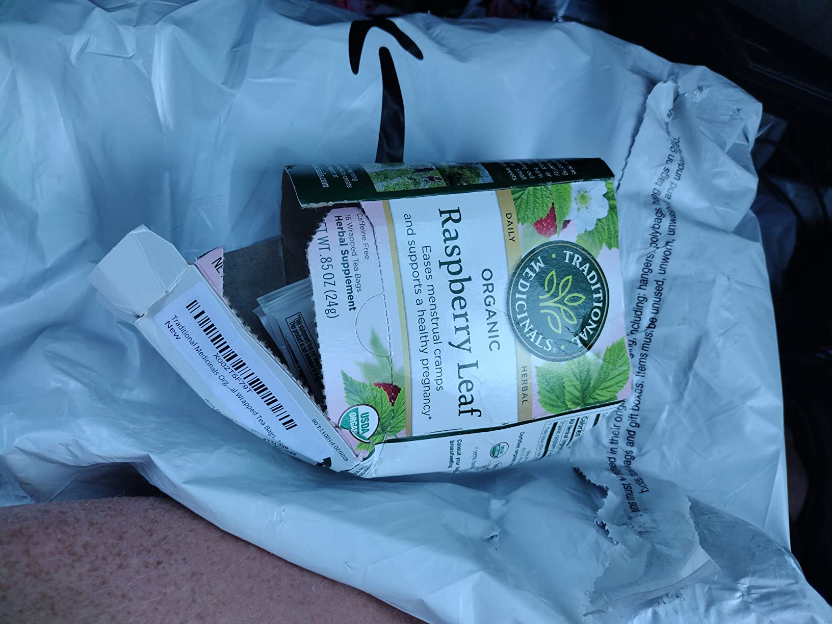 Traditional Medicinals Tea, Organic Raspberry Leaf, Eases Menstrual Cramps, Supports a Healthy Pregnancy, 16 Tea Bags customer photo 1