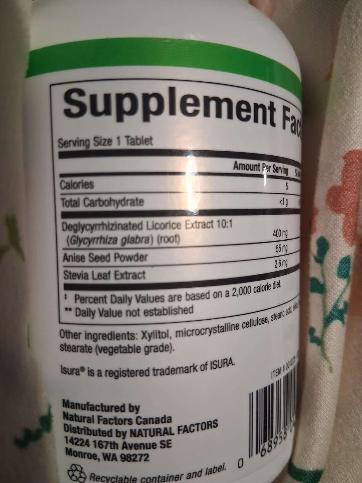 Natural Factors DGL Chewable - Digestive Support Supplement with Licorice Root Extract - Chewable Tablets Support Stomach Lining & Health - Non-GMO & Gluten-Free - 90 Chewable Tablets (90 Servings) customer photo 2