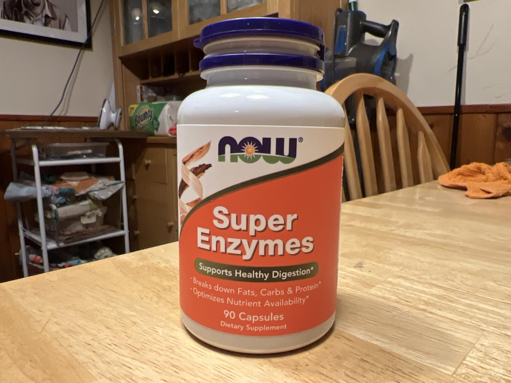 NOW Supplements, Super Enzymes, Formulated with Bromelain, Ox Bile, Pancreatin and Papain, Super Enzymes, 90 Capsules customer photo 1