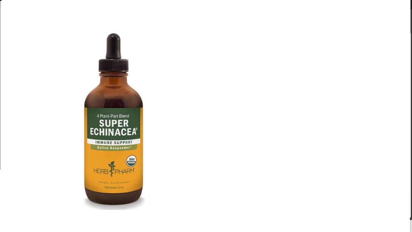 Herb Pharm Super Echinacea Liquid Extract: USDA Organic Immune Support for Year-Round | Fast-Absorbing Echinacea Tincture, 4 Plant-Part Blend: Root, Leaf, Flower & Seed | Up to ~3 Week Supply, 1 oz* customer photo 1