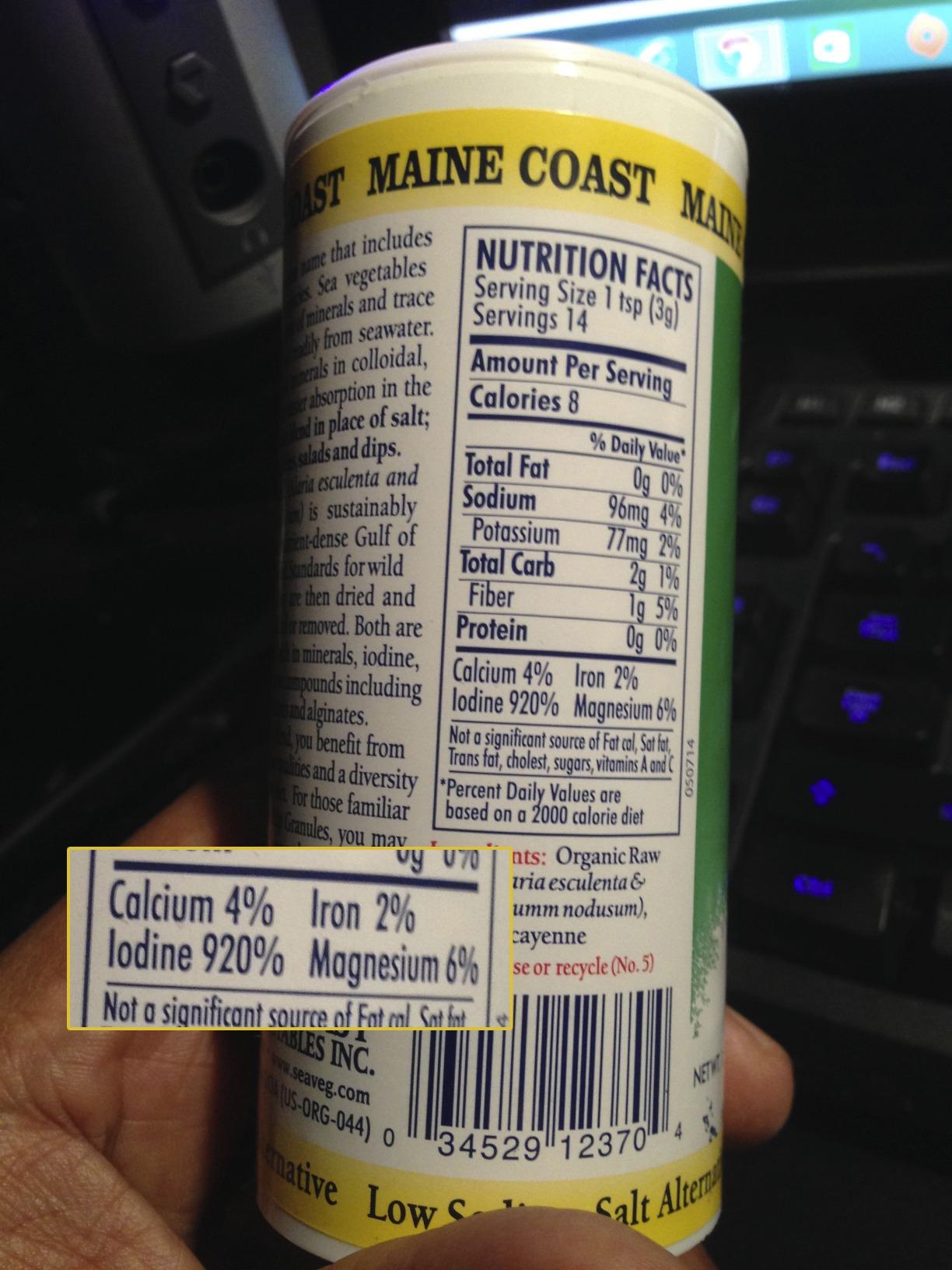 Maine Coast Sea Vegetables Kelp Granules Blend | Organic Seaweed Snacks | Sustainably Harvested | Low Sodium Salt Alternative | Rich in Iodine & Minerals | Ideal for Soups, Salad | 1.5 oz (Pack of 1) customer photo 1