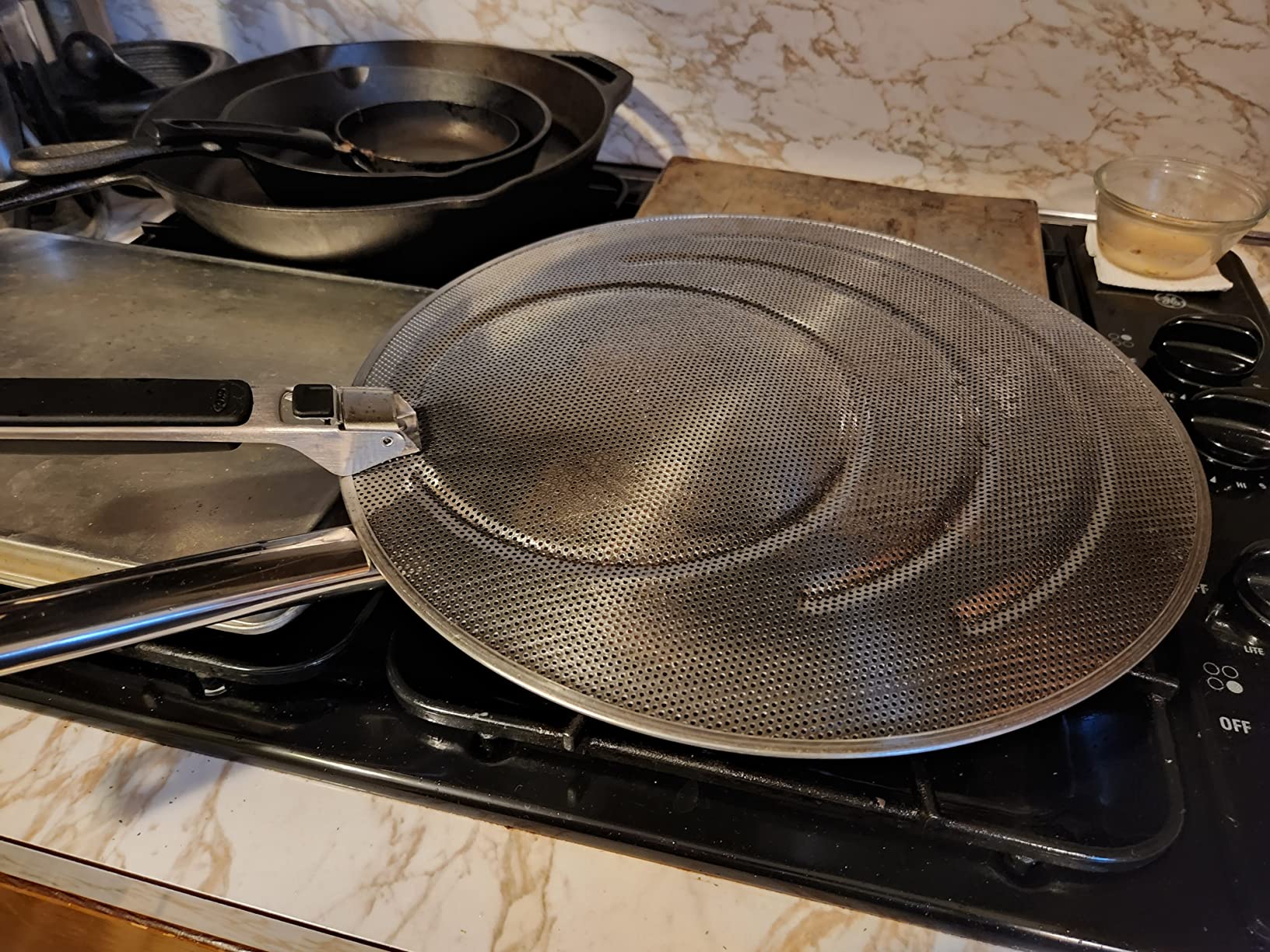 OXO Good Grips Stainless Steel Splatter Screen with Folding Handle customer photo 2