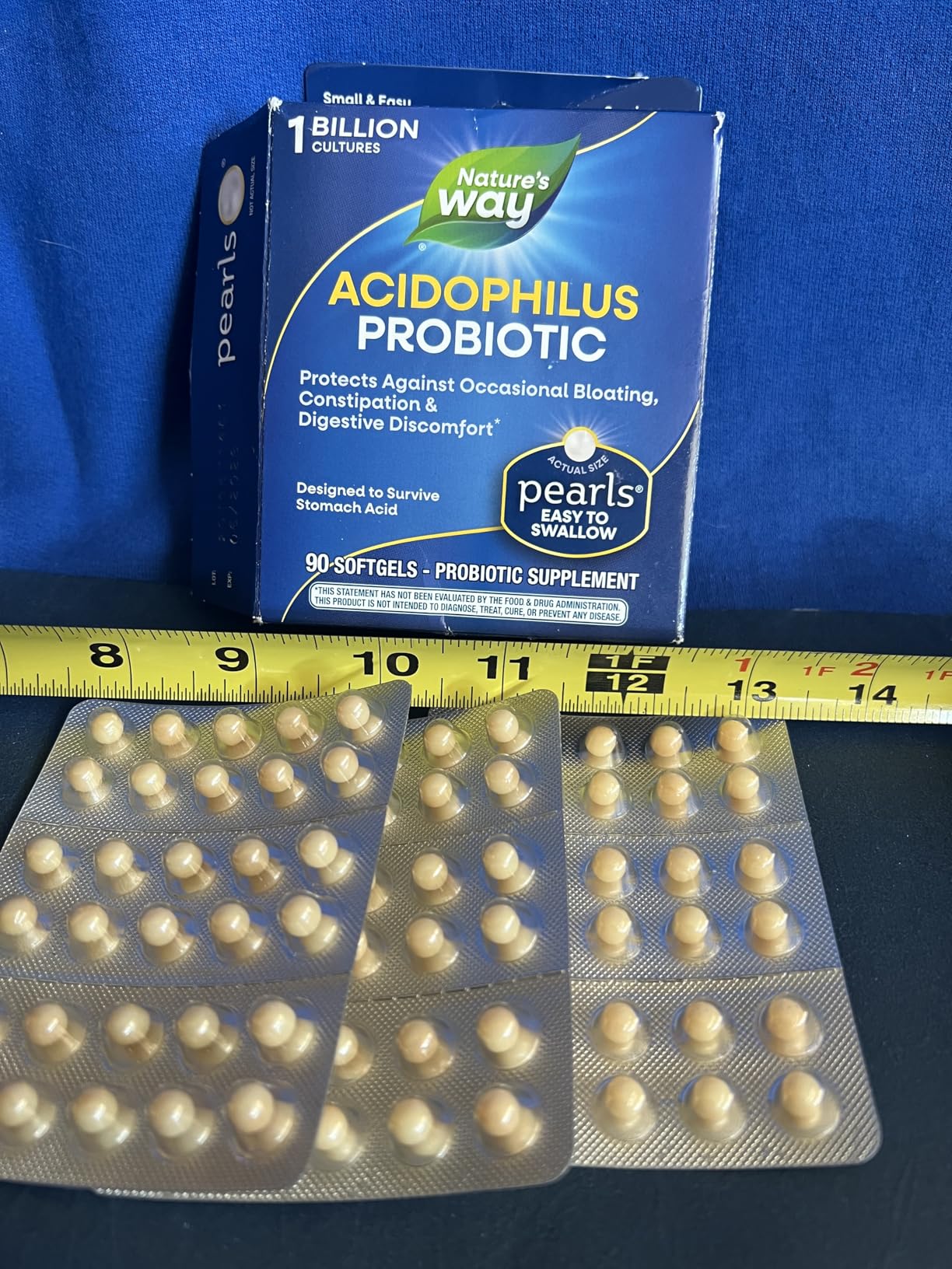 Nature's Way Probiotic Pearls Acidophilus, Supports Digestive Balance & Gut Health*, Reduces Occasional Constipation and Bloating*, 1 Billion CFU, No Refrigeration Required, 90 Softgels customer photo 1