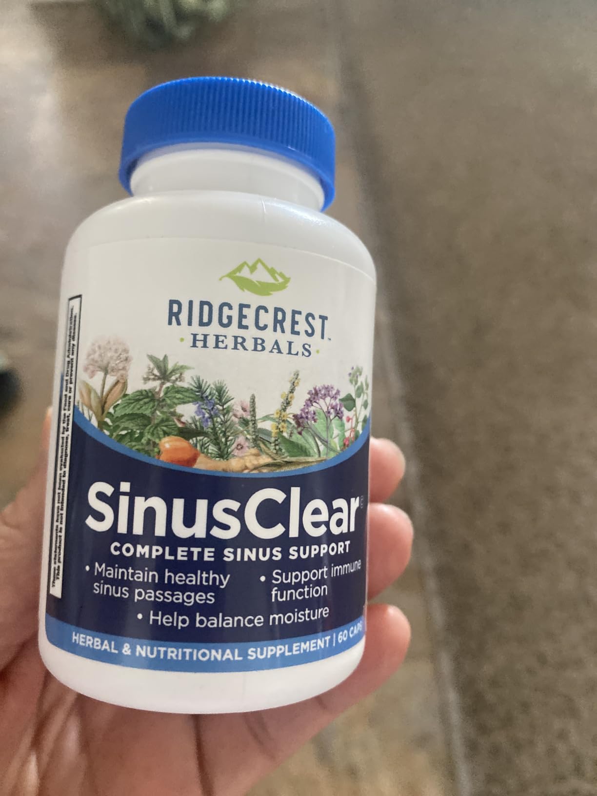 RidgeCrest Herbals SinusClear, Complete Formula for Sinus and Nasal Health with Mullein Leaf, Bromelain, Vitamin C, and Zinc, for Healthy Mucus, Immune & Respiratory Support, 60 Veg Caps customer photo 1