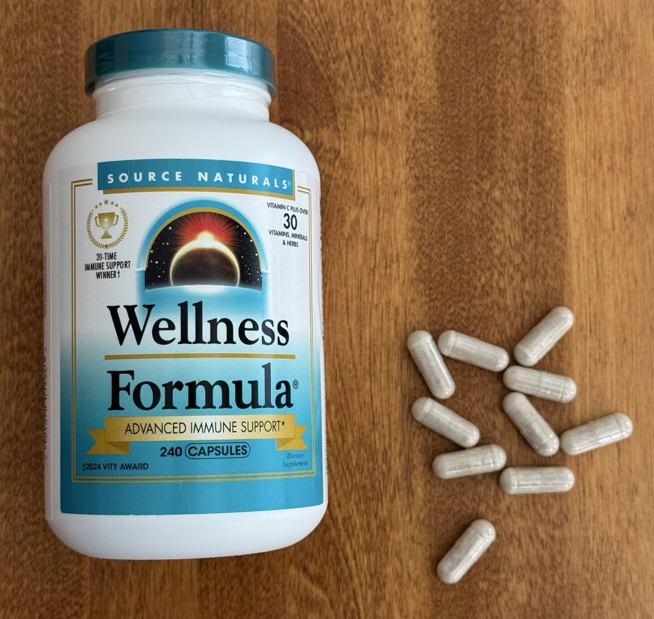 Source Naturals Wellness Formula Bio-Aligned Vitamins & Herbal Defense Advanced Immune Support - Dietary Supplement & Immunity Booster - 240 Capsules customer photo 1