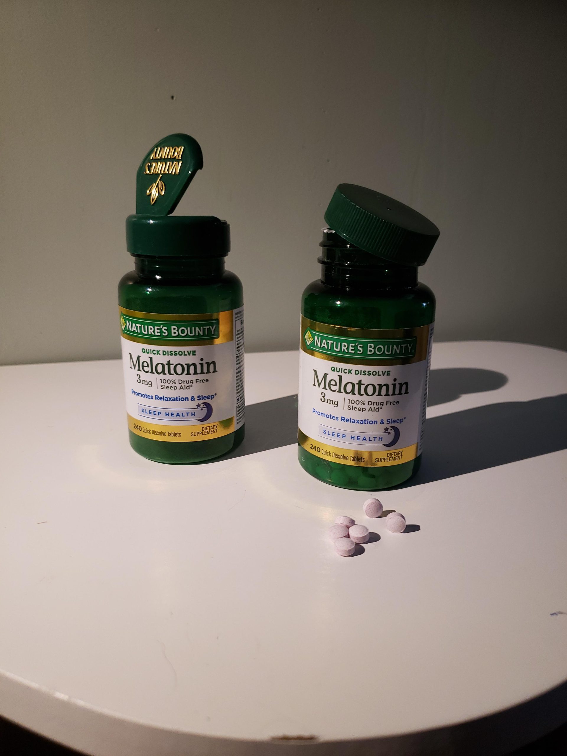 Nature's Bounty Melatonin 3mg Quick Dissolve, Sleep Aid Supplement, Sleep Aids for Adults, Cherry Flavor, 240 Count (Pack of 1) customer photo 2