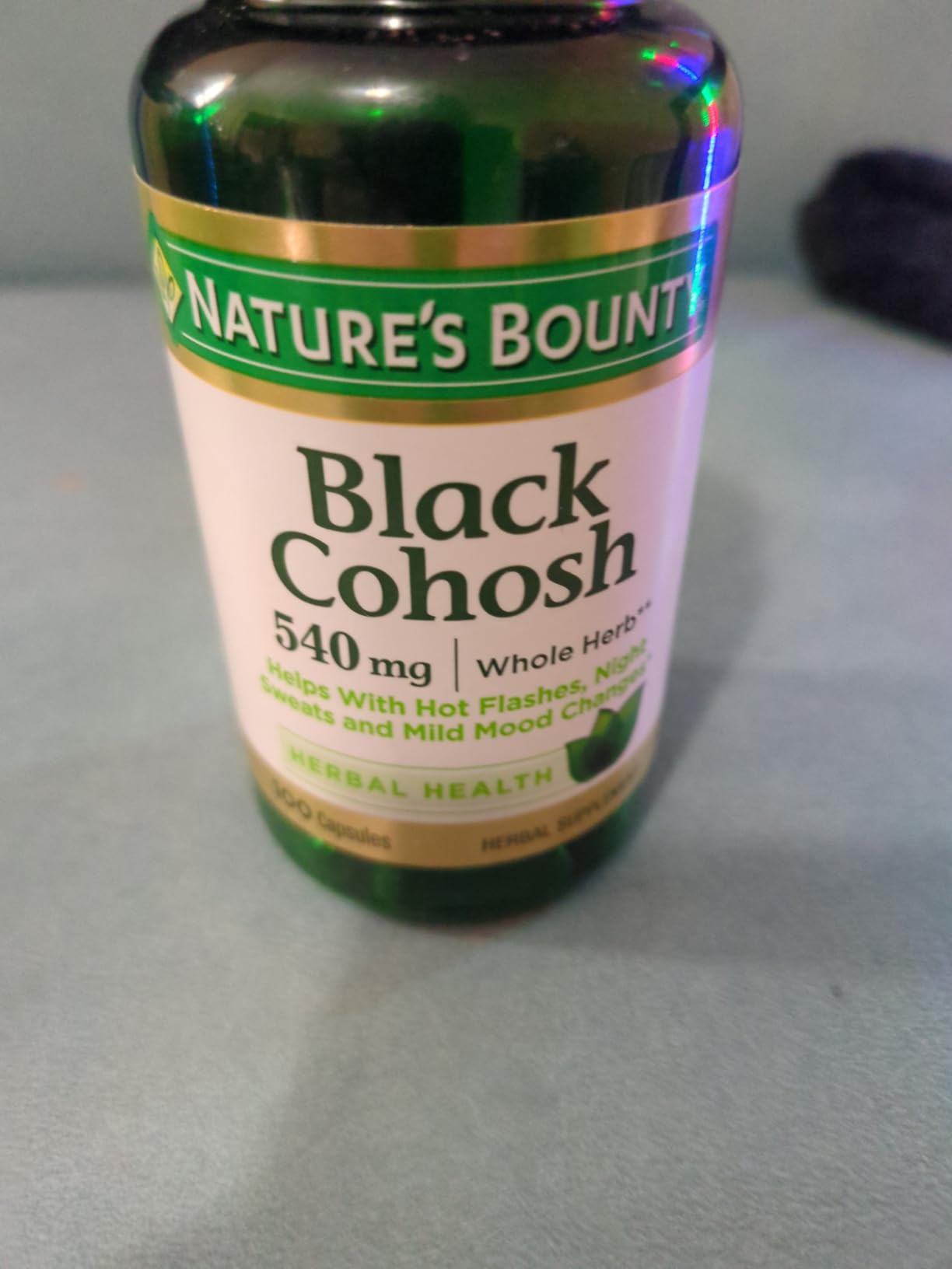 Nature's Bounty Black Cohosh Root Pills and Herbal Health Supplement, Natural Menopausal Support, 540 mg, 100 Capsules customer photo 1