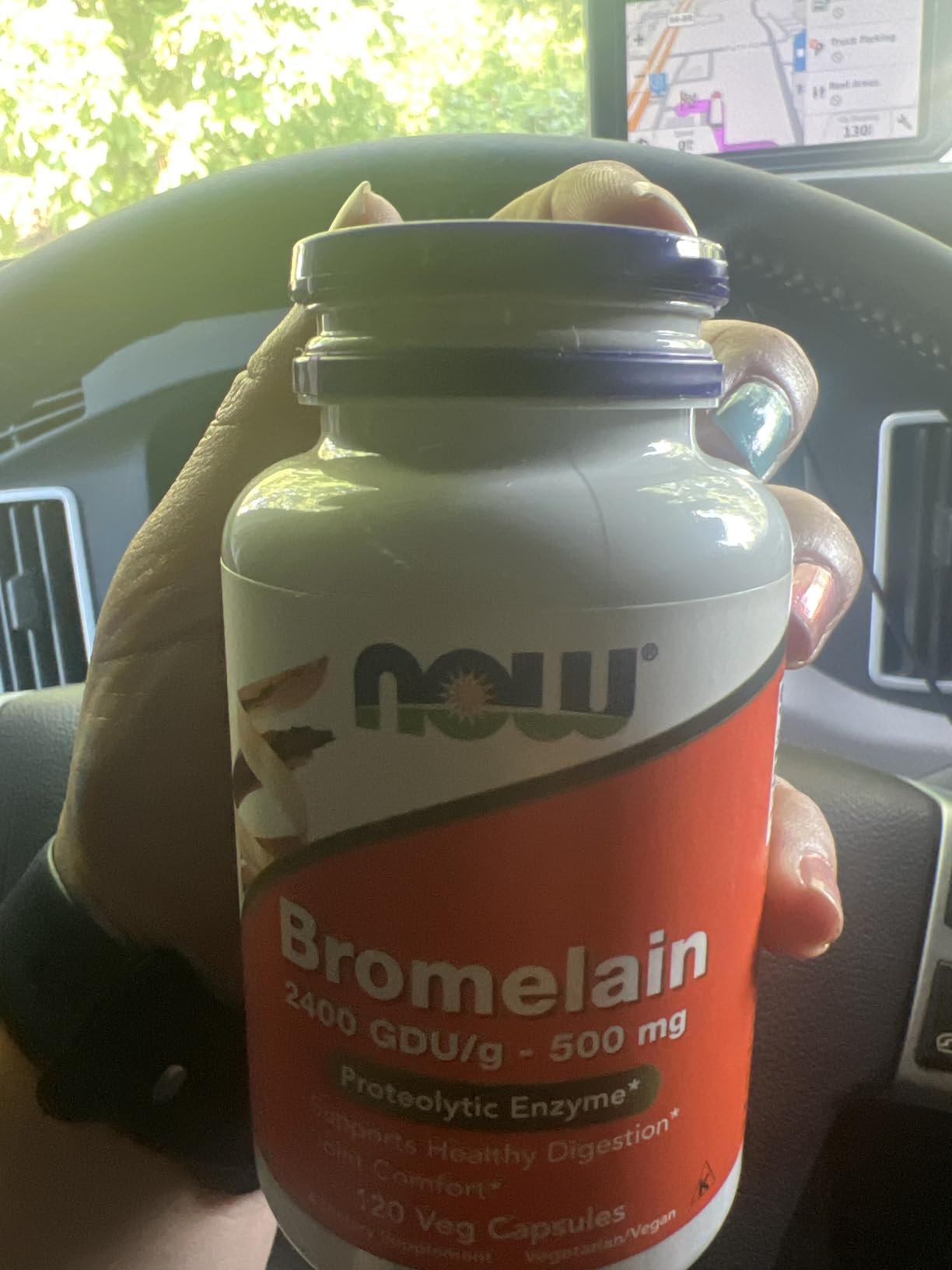 NOW Foods Supplements, Bromelain (Natural Proteolytic Enzyme) 2,400 GDU/g - 500 mg, Natural Proteolytic Enzyme, 120 Veg Capsules customer photo 1