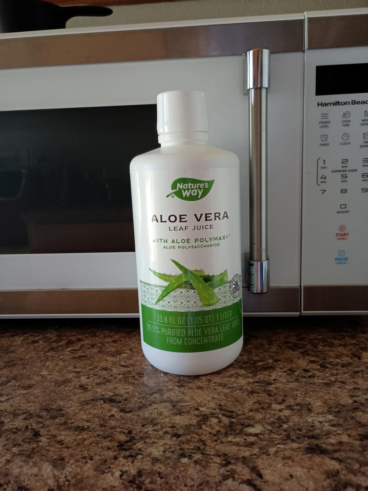 Nature's Way Aloe Vera Leaf Juice, Flavorless Juice 99.5% Purified from Concentrate, Certified by The International Aloe Science Council, Unflavored, 33.8 Fl Oz customer photo 2