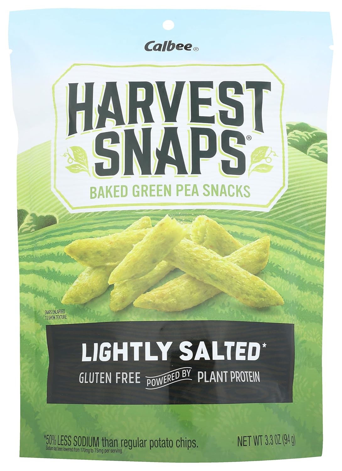 Calbee Harvest Snaps Green Pea Snack Crisps Lightly Salted, 3.3 Ounce customer photo 1