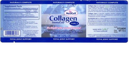 NeoCell Joint Complex Supplement | 120 Capsules | Plus Hyaluronic Acid | Collagen Type II | Advanced Formula customer photo 1