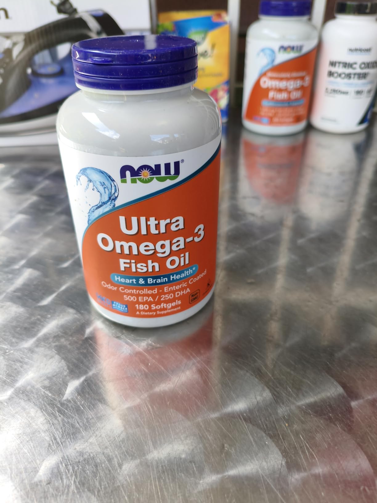 NOW Foods Supplements, Ultra Omega-3 Molecularly Distilled and Enteric Coated, 180 Softgels customer photo 2