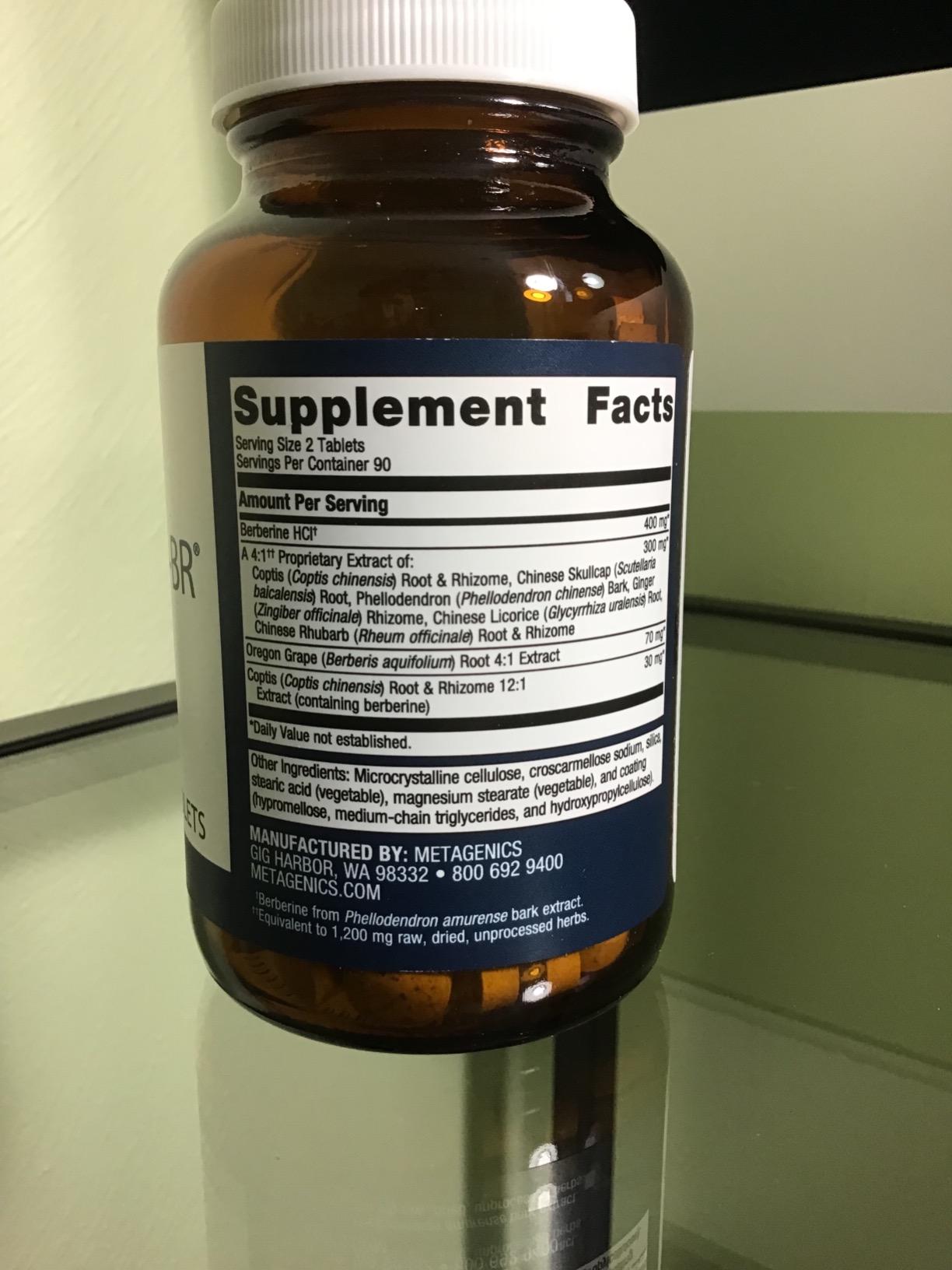 Metagenics CandiBactin-BR - Concentrated Berberine for Intestinal Support - 400 mg Berberine HCl per Serving with Oregon Grape & Coptis Root - 90 Tablets customer photo 2