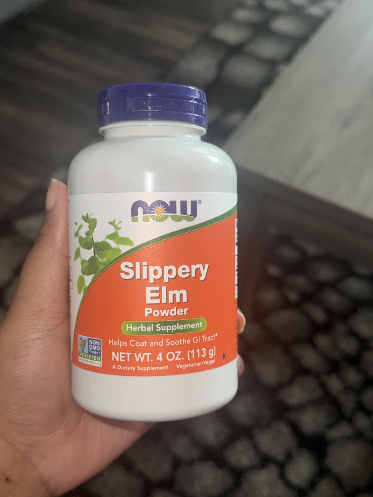 NOW Foods Supplements, Slippery Elm Powder (Ulmus rubra), Non-GMO Project Verified, Herbal Supplement, 4-Ounce customer photo 2