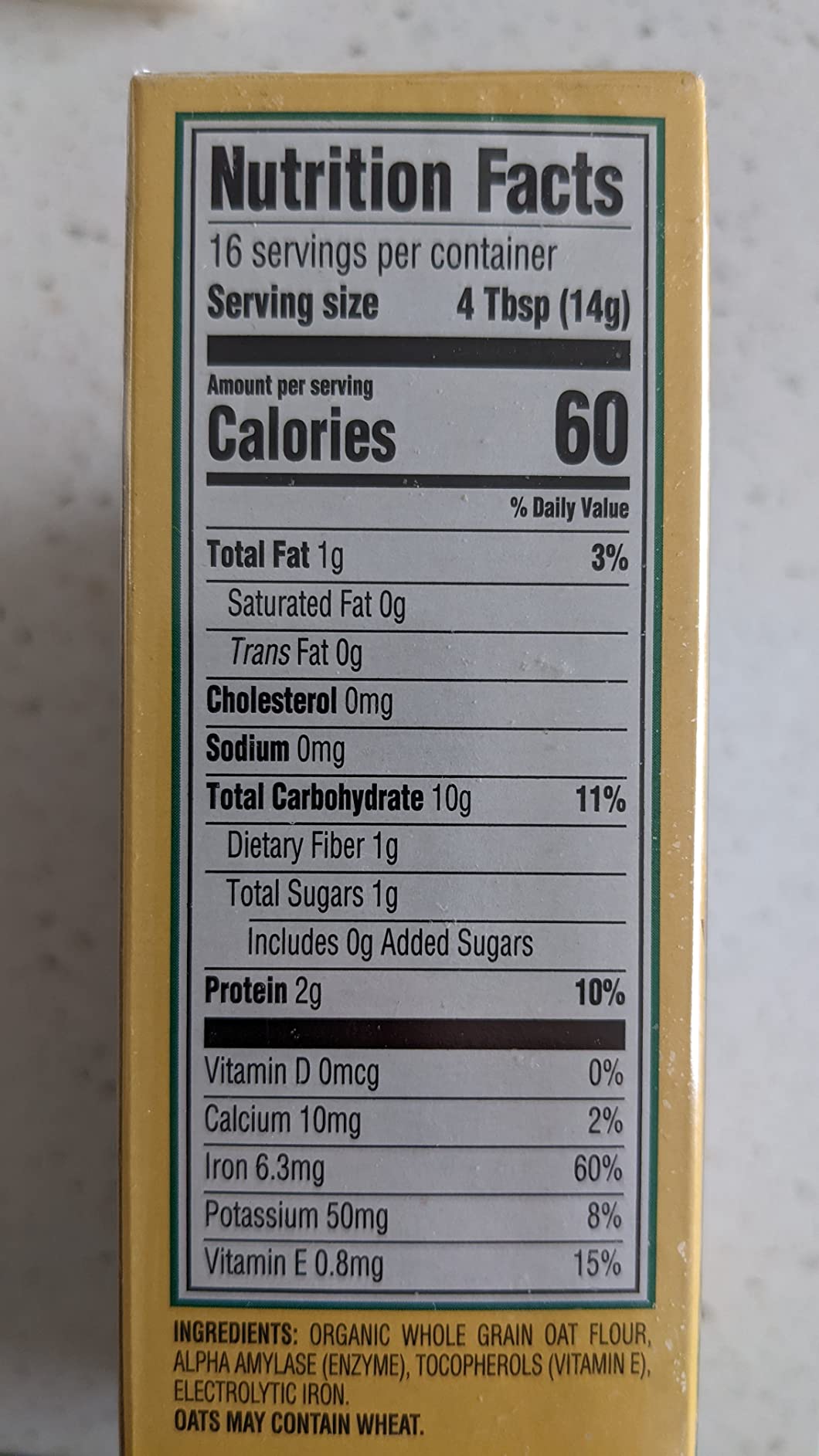 Earth's Best Organic Whole Grain Oatmeal Cereal, 8 Ounce customer photo 2