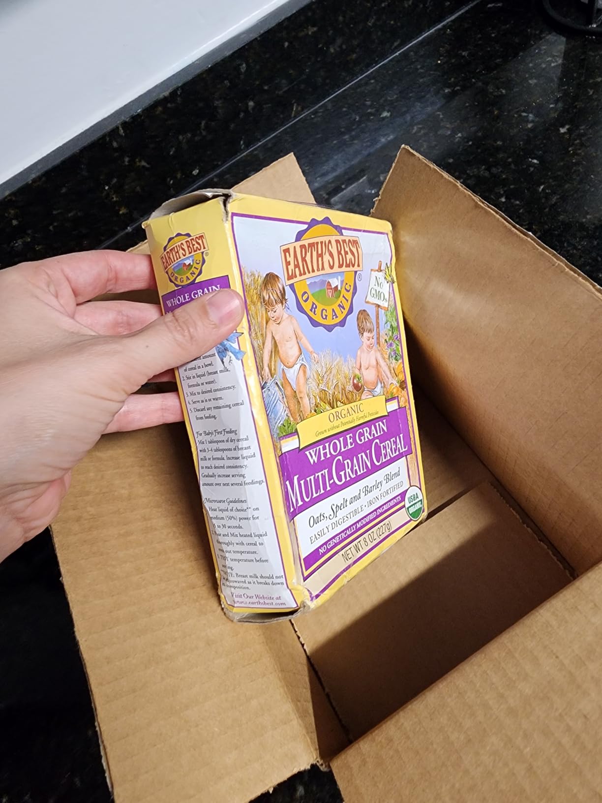 Earth's Best Organic Infant Cereal, Whole Multi-Grain Cereal, 8 Oz customer photo 2
