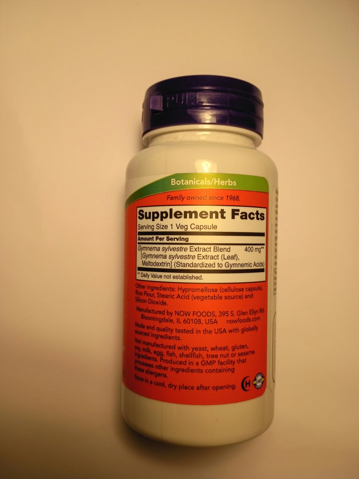 NOW Supplements, Gymnema Sylvestre 400 mg, Supports Glucose Metabolism, 90 Veg Capsules customer photo 2
