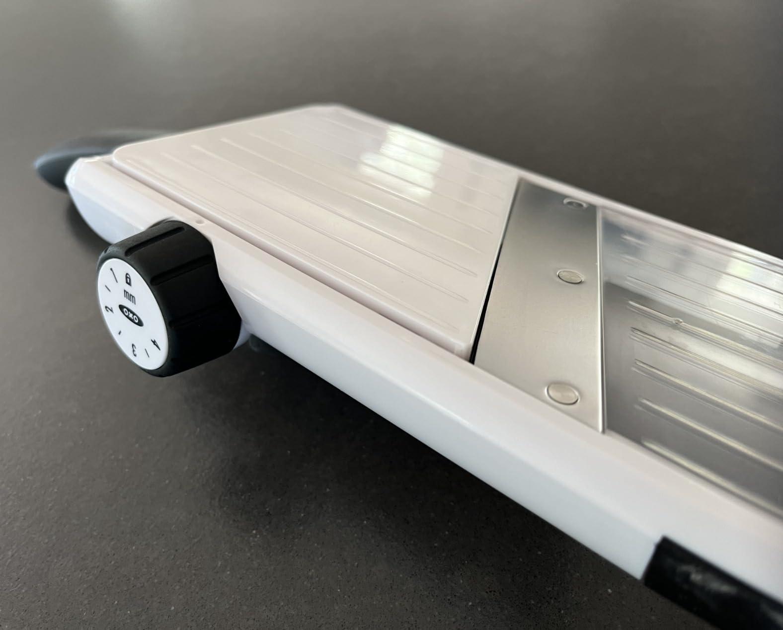 OXO Good Grips Handheld Mandoline Slicer for Kitchen, Adjustable Vegetable Slicer customer photo 1