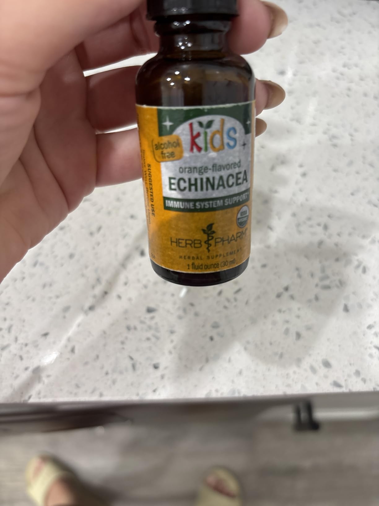 Herb Pharm Kids Echinacea Extract Alcohol-Free Certified Organic Liquid Herbal Supplement for Kids, Immune Support Drops for Toddlers & Children, Non-GMO, Vegan, Echinacea Purpurea Root, 1 fl oz customer photo 1