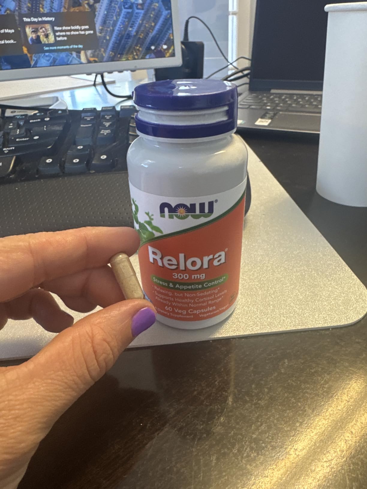 NOW Foods Supplements, Relora 300 mg (a Blend of Plant Extracts from Magnolia officinalis and Phellodendron amurense), 60 Veg Capsules customer photo 1