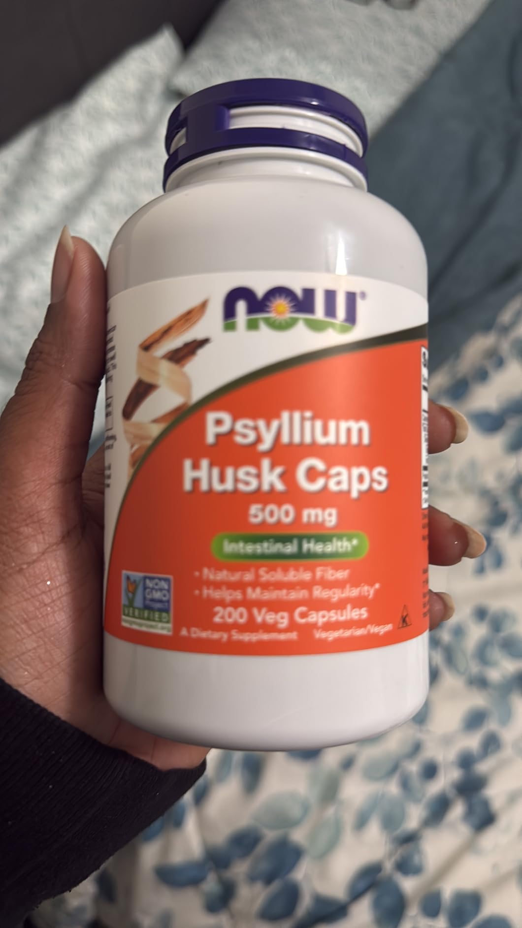 NOW Foods Supplements, Psyllium Husk Caps 500 mg, Non-GMO Project Verified, Natural Soluble Fiber, Intestinal Health, 500 Veg Capsules customer photo 2