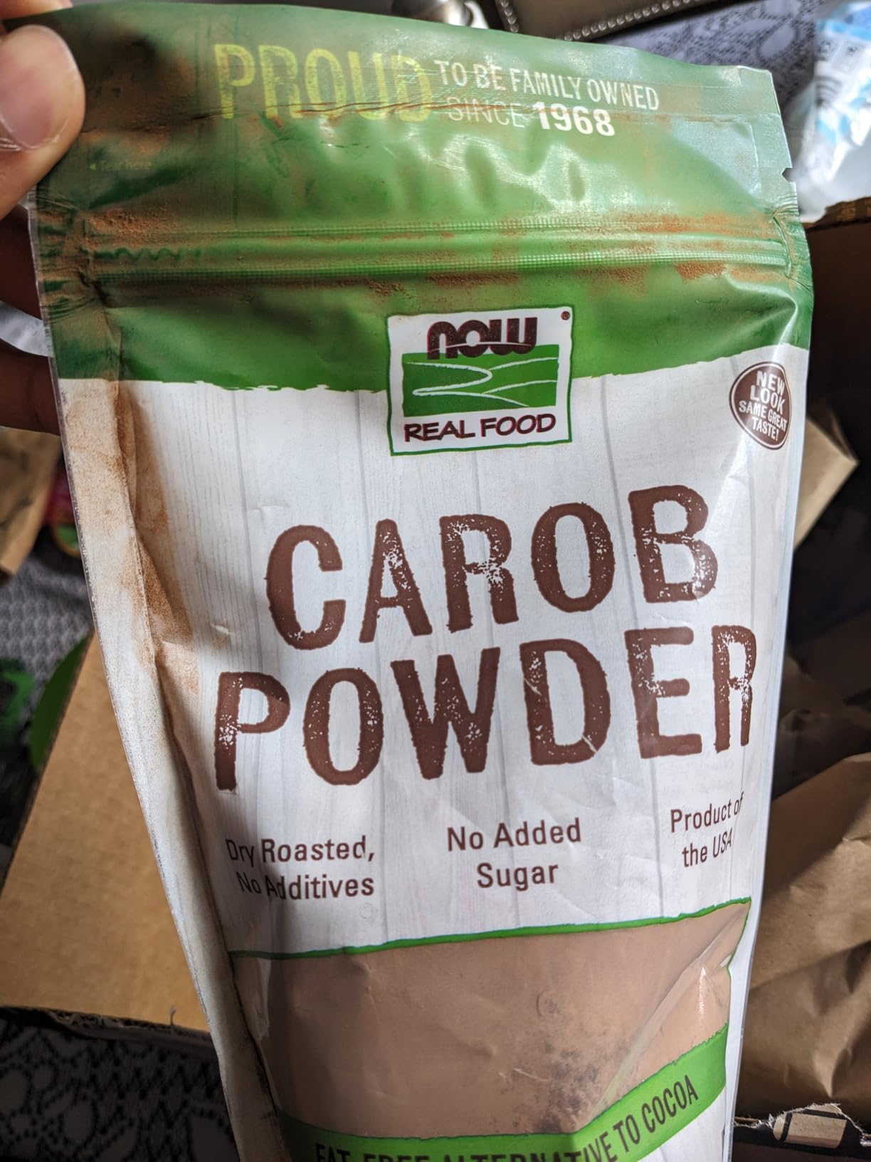 NOW Foods, Carob Powder, Dry Roasted, Additive-Free, Nutritious Substitute for Chocolate, 12-Ounce (Packaging May Vary) customer photo 1
