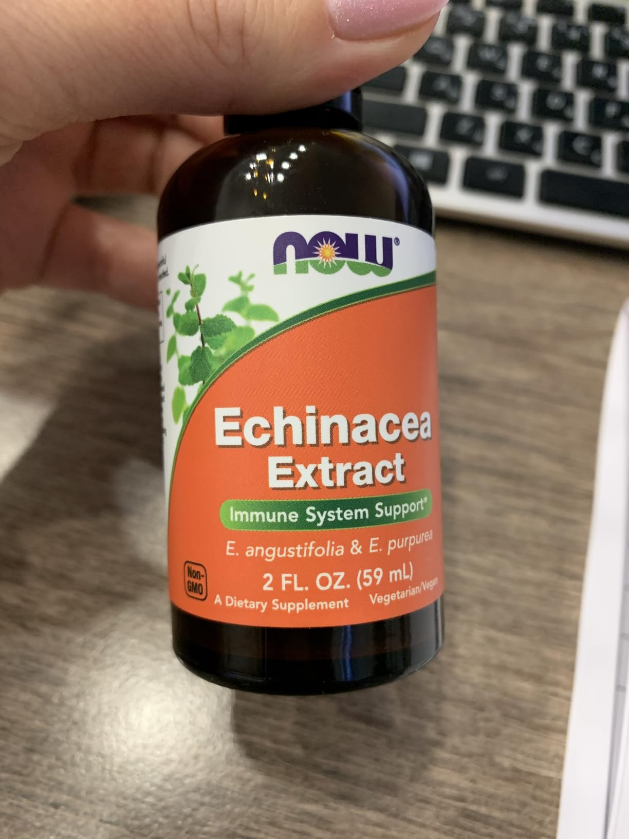 NOW Foods Supplements, Echinacea Extract Liquid with Dropper, Immune System Support*, 2-Ounce customer photo 1