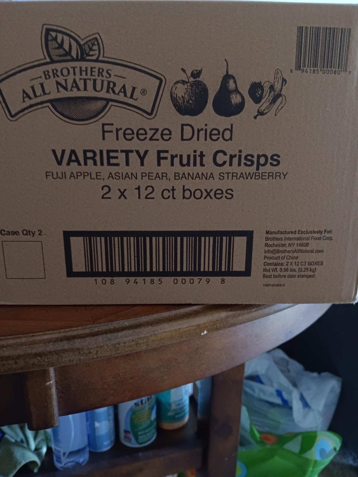 Brothers All Natural Freeze Dried Fruit Crisps, Variety Pack, 24 Single Serve Bags, Fuji Apple, Strawberry, Strawberry and Banana, Made with 100% Fruit, Gluten Free, Soy Free, Vegan, Healthy Snack customer photo 2