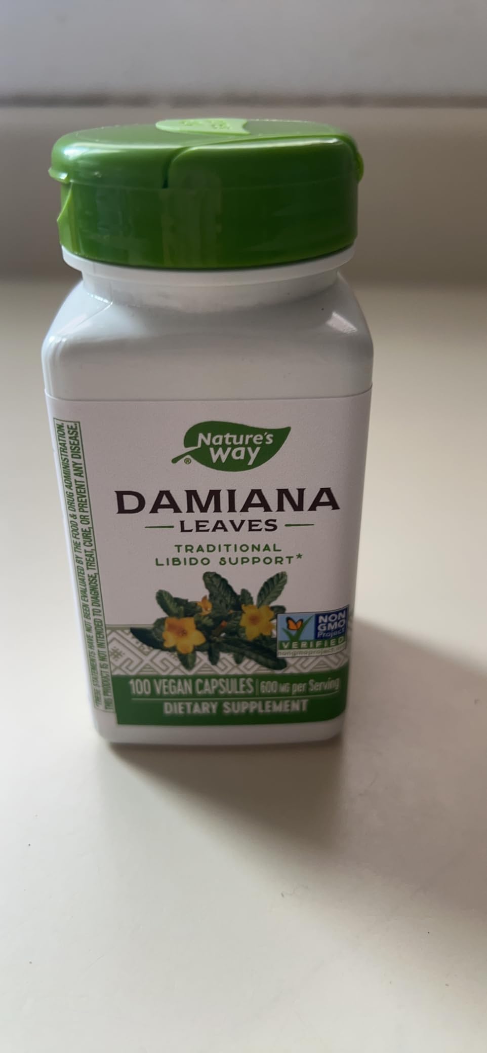 Nature's Way Damiana Leaves, Traditional Libido Support, Damiana Leaf Supplement, 600 mg per 2-Capsule Serving, Non-GMO Project Verified, Vegan, 100 Capsules customer photo 2