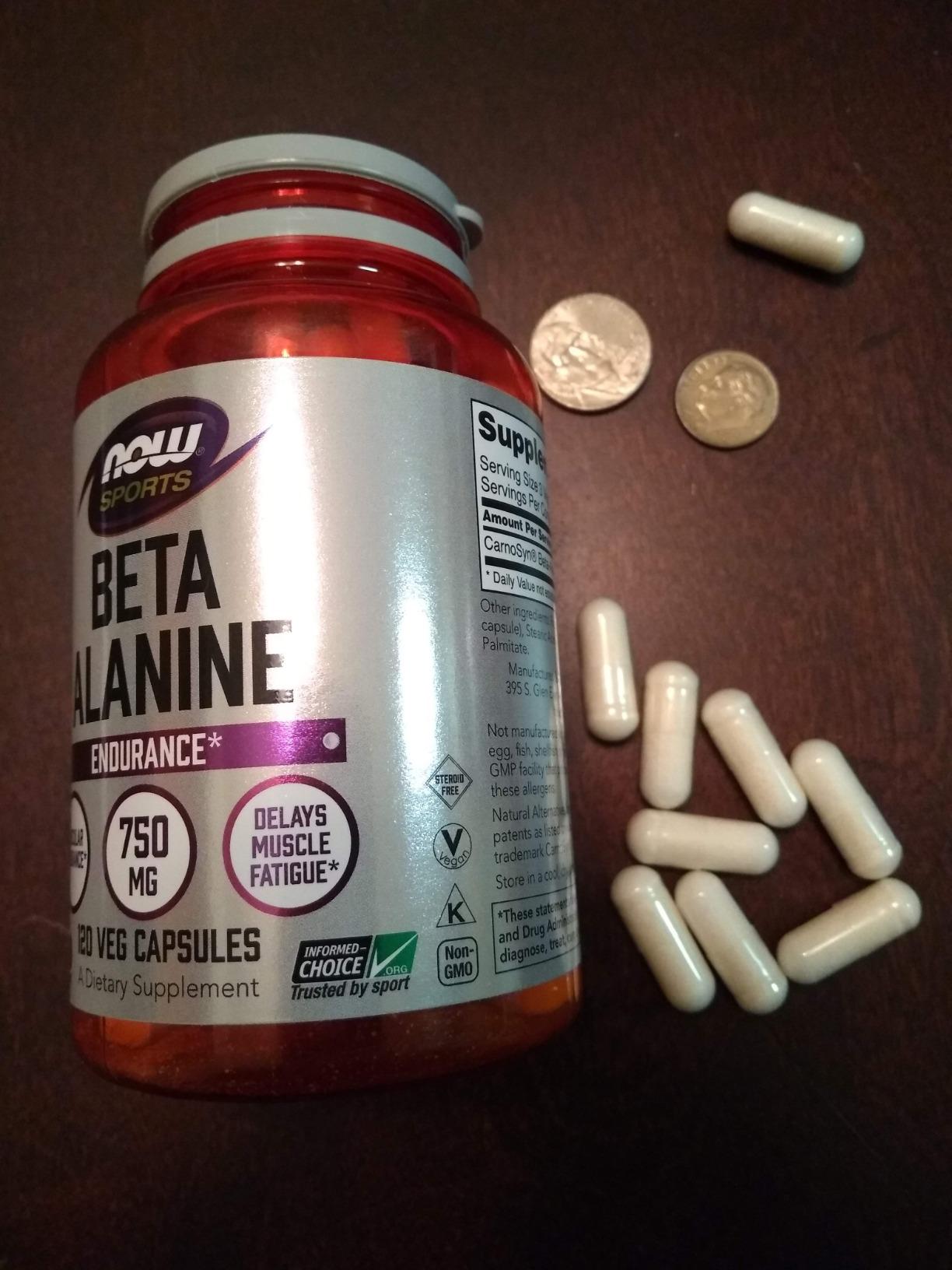 NOW Foods Sports Nutrition, Beta-Alanine 750 mg, Delays Muscle Fatigue, Endurance, 120 Veg Capsules customer photo 2
