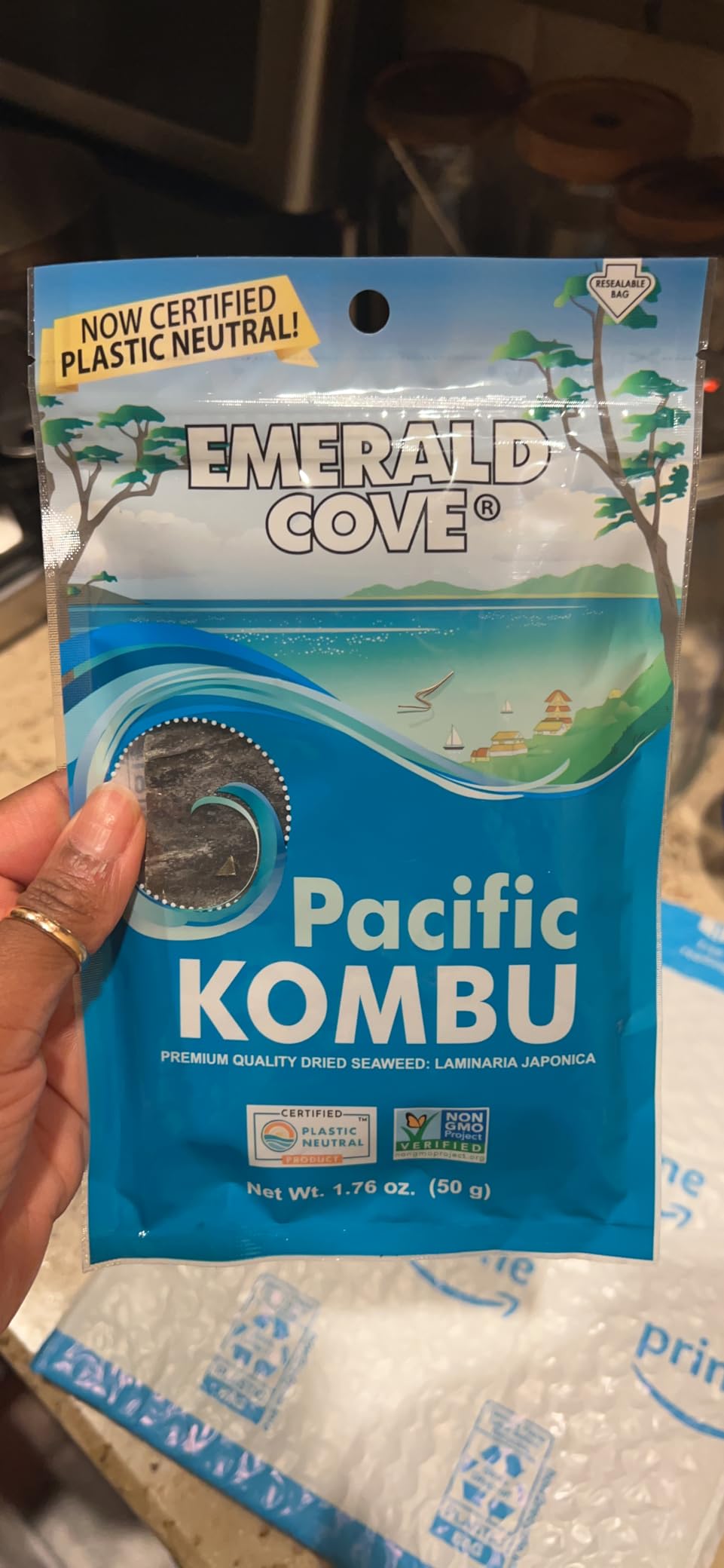 Emerald Cove Pacific Kombu Dried Seaweed, Silver Grade, 1.76 Ounce Bag customer photo 1