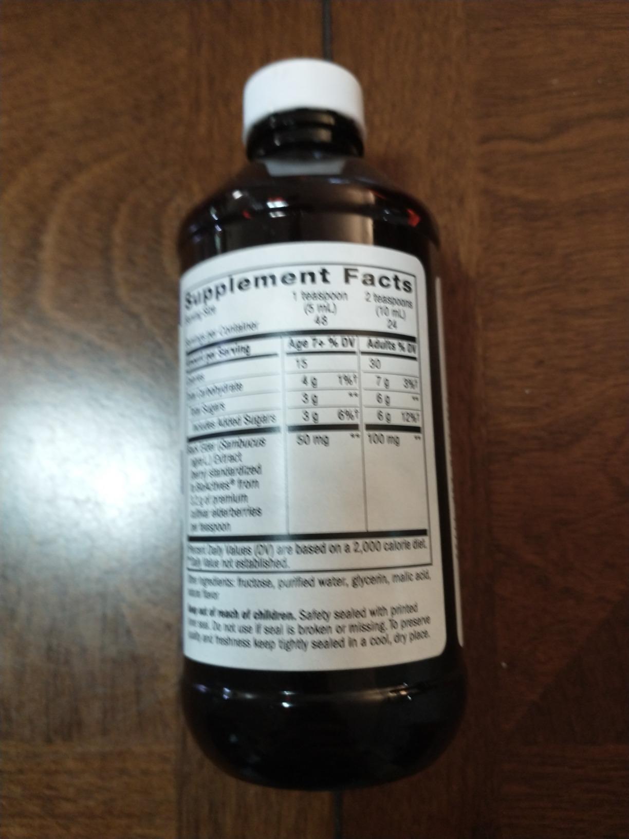 Nature's Way Sambucus Elderberry Traditional Immune Syrup, Highly Concentrated Black Elderberry Extract, Traditional Immune Support, Delicious Berry Flavored, 8 Fl Oz customer photo 2