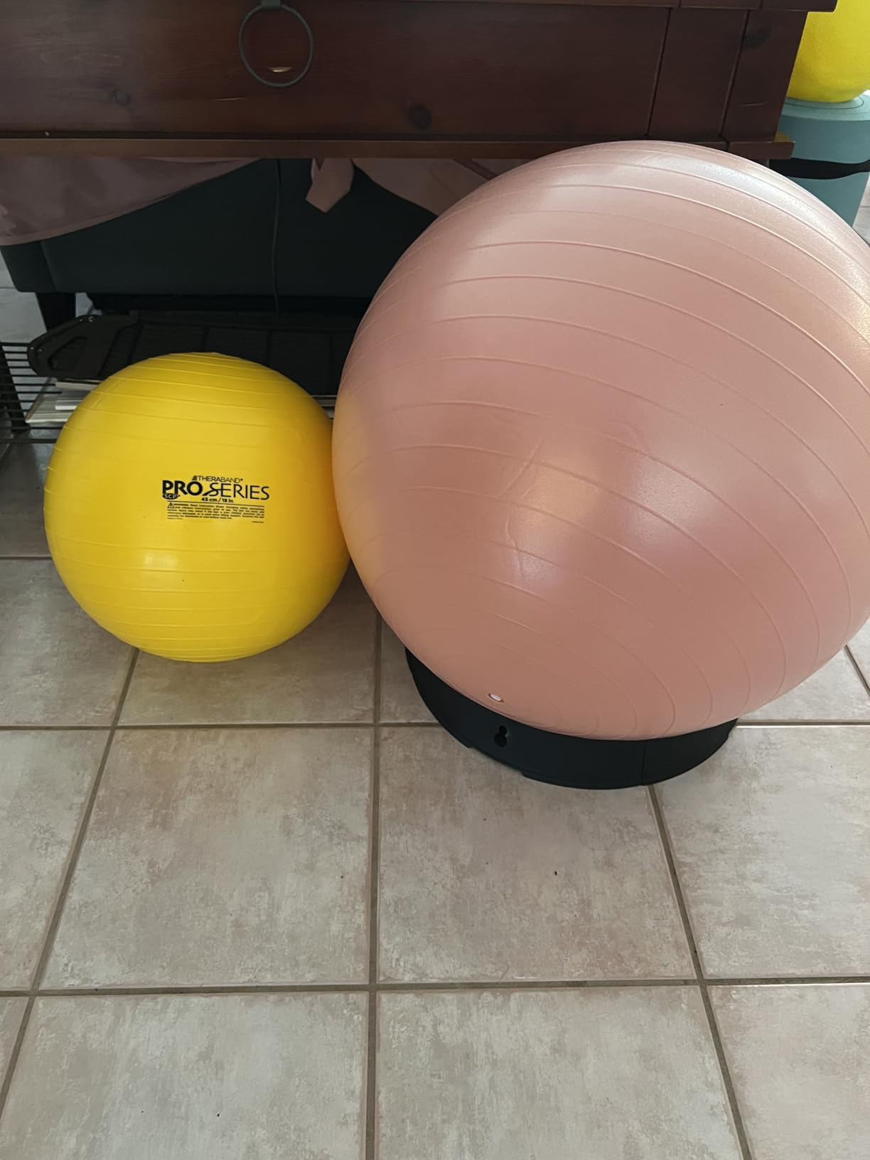 THERABAND Exercise and Stability Ball for Improved Posture, Balance, Core Fitness, Coordination and Rehab customer photo 1